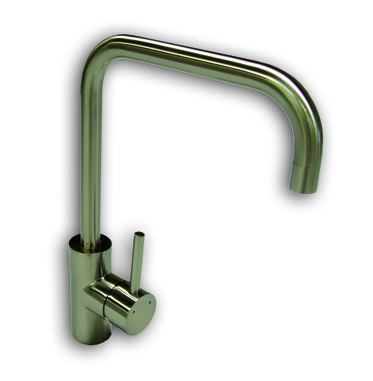 The 1810 Company CASCADE SQUARE SPOUT BRUSHED STEEL TAP - CAS/02/BS